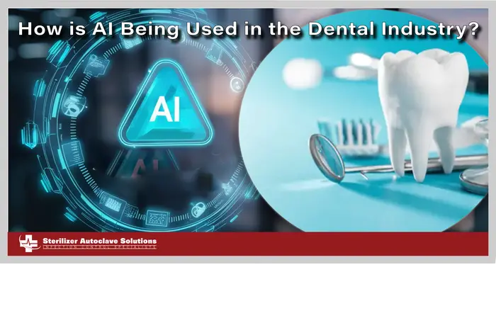 This is a thumbnail graphic with title text and a graphic of an ai background wiht a dental visual representation in the foreground.