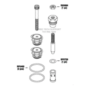 AMK225 AMSCO Steris CHECK VALVE & FLOW CONTROL KIT