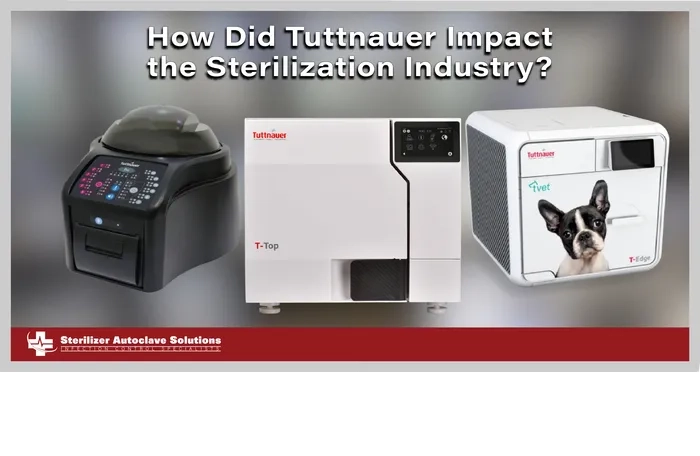 This is a thumbnail graphic with autoclaves and a biological reader in the foreground with the title of the article above