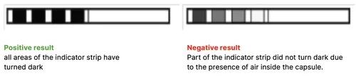 enbio helix test indicator result graphic