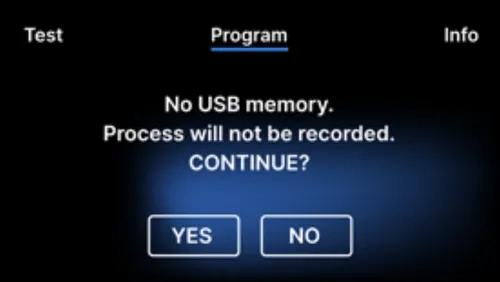 enbio no usb drive warning screen graphic