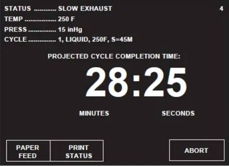 This is the Steris Amsco liquid cycle slow exhaust screen