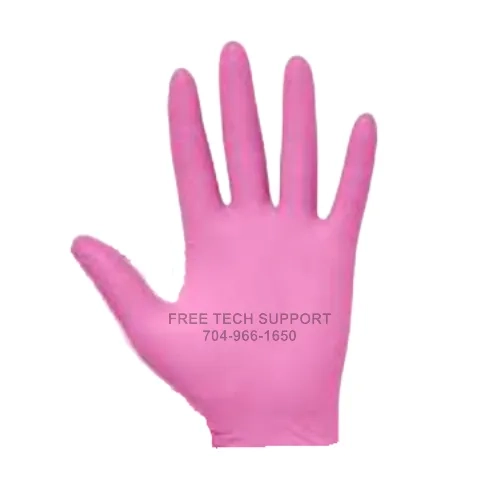Halyard Pink Powder Free Nitrile Exam Glove