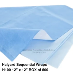 10712 halyard h100 sequential sterilization wraps half case - 500 12x12