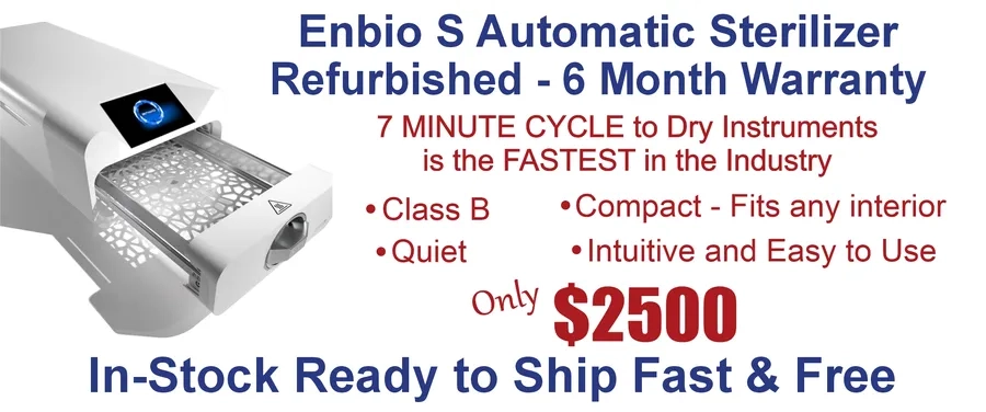 Refurbished Enbio S Automatic Sterilizer with 6 Month Warranty only $2500