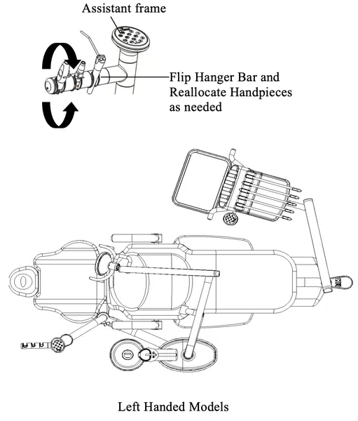 flight a12 operatory assistant instrumentation left handed graphic