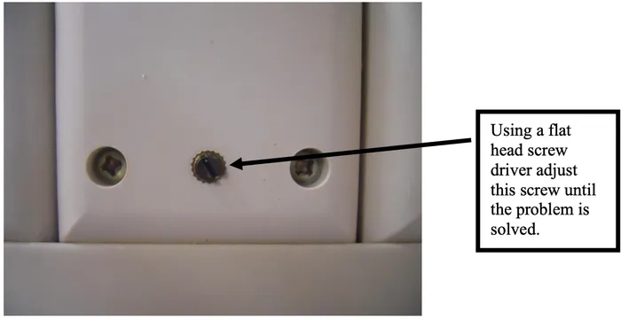 flight a12 operatory hangar valve adjustment screw graphic