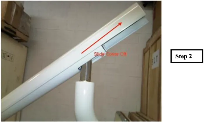 flight a12 operatory light arm adjustment step 2 graphic