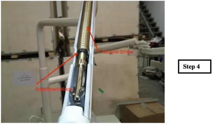flight a12 operatory light arm adjustment step 4 graphic