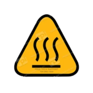 Midmark M11 - M9 Hot Surface Decal RPI Part MID330
