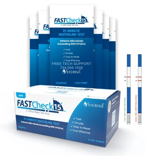 Sterisil FASTCheck15 In-Office Water Test Strip - 6 pack