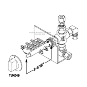 Tuttnauer 1730MKV Short Shaft Milti-Purpose Valve RPI Part TUV098
