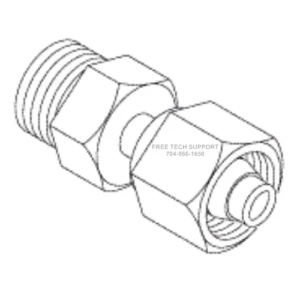 Tuttnauer RPI TUBE ADAPTER (3/16" TUBE x 1/4" MPT) Part #RPF689