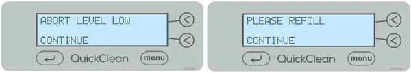 midmark quickclean abort level low screens graphic 