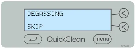midmark quickclean degas skip screen graphic