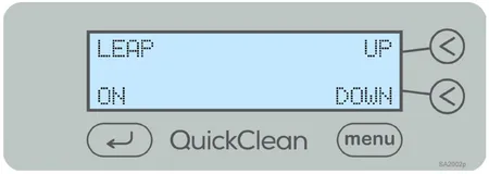 midmark quickclean frequency leap setting screen graphic