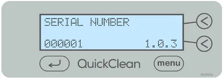 midmark quickclean serial number screen graphic