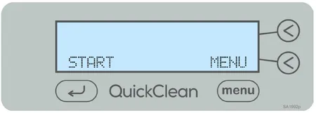 midmark quickclean start screen graphic