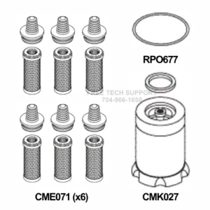 Midmark RPI P72 Oil-Less Three Headed Compressor PM Kit #CMK157