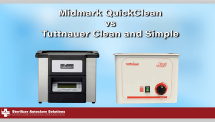 This is a thumbnail for a comparison article of two ultrasonic cleaners