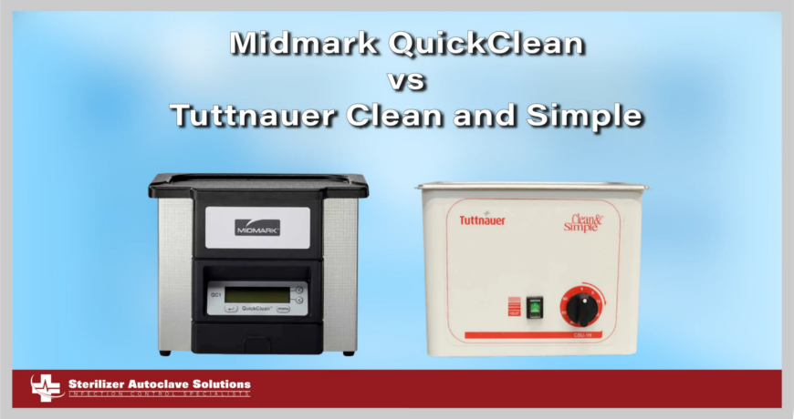 This is a thumbnail for a comparison article of two ultrasonic cleaners