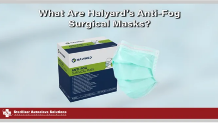 This is a thumbnail graphic for a blog covering anti-fog surgical masks