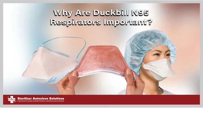 This is a thumbnail graphic for a blog discussing the importance of N95 duckbill respirators.